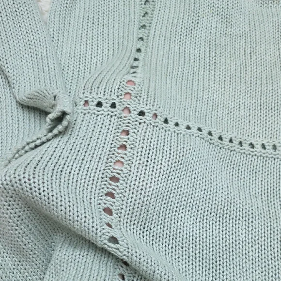 Von Saken Vintage 90s Mint Knit Sweater Dress - Picture 5 of 6